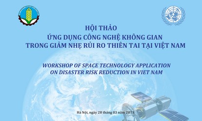 Bài trình bày trong hội thảo Ứng dụng công nghệ không gian trong giảm nhẹ rủi ro thiên tai tại Việt Nam