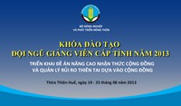 Tiểu phẩm 2 Quản lý rủi ro thiên tai dựa vào cộng đồng - CBDRM