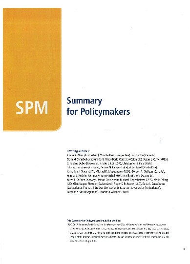 SPM - Summary for Policymakers